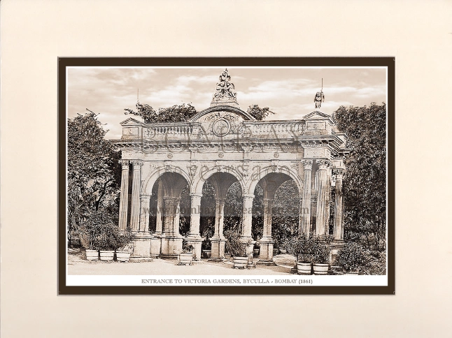 Entrance to Victoria Gardens, (Byculla) Year-1861 (Code : 212) Image