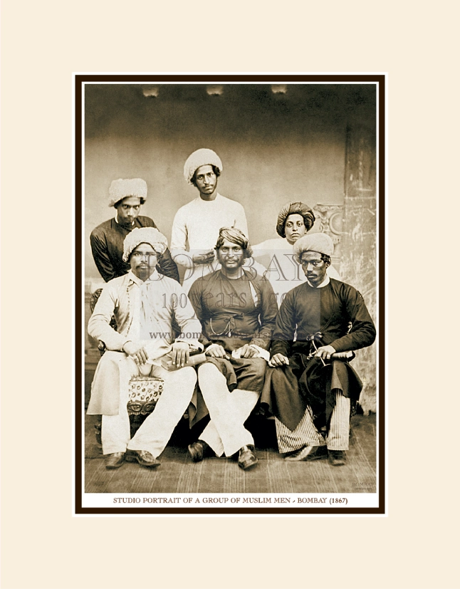 Studio Portrait of a Group of Muslim Men Year-1867 Image